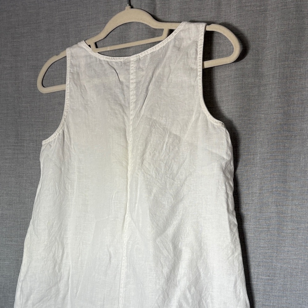 J. Jill - White Sleeveless Linen Dress - NWOT - size S - Picture 10 of 12